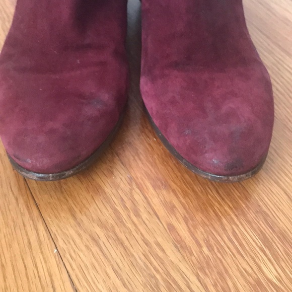 Sam Edelman Suede Petty Booty Maroon - Picture 4 of 7